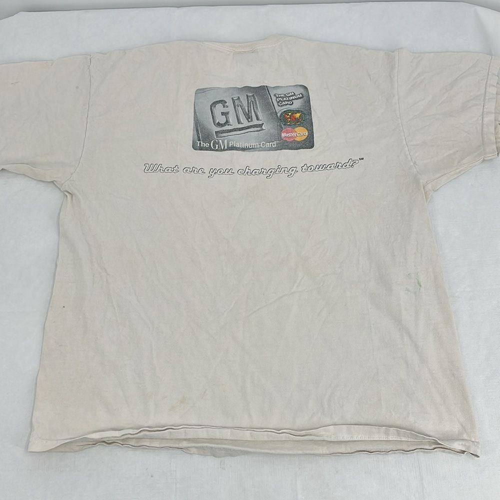 Vintage Tee T-shirt Mens Extra Large GM Card Fruit of the Loom Distressed Fade